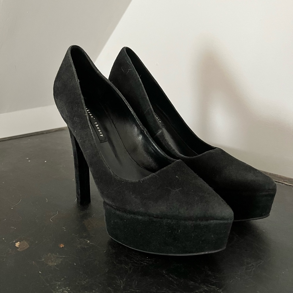 Theyskens’ Theory Stil Suede Platform Pumps sz.39.5